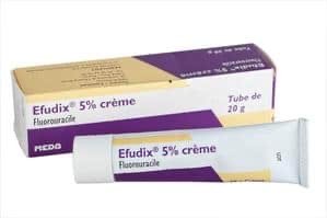 Topical cream treatment applied to a skin cancer lesion
